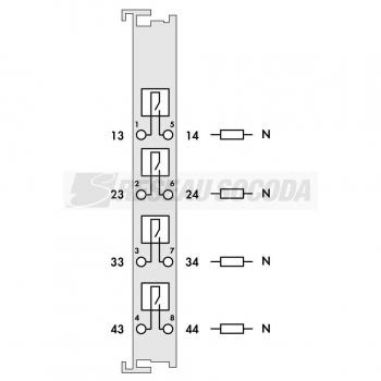  4DO AC 250 V 2A Pot-free Relay 