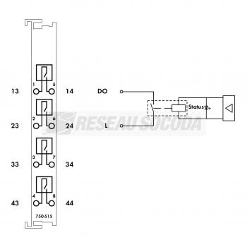  4DO AC 250 V 2A Pot-free Relay 