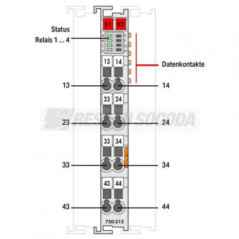  4DO AC 250 V 2A Pot-free Relay 