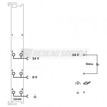  Borne d'alimentation passive 2 