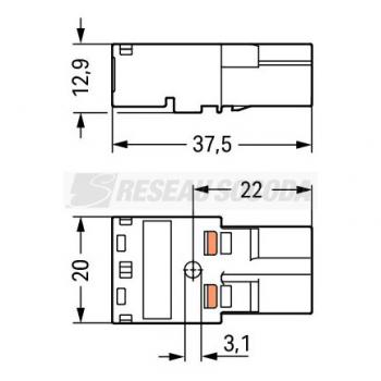  Connect.male MIDI cod.2c 2 p b 