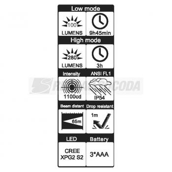  SB24670 LAMPE FLASHLIGHT+3PILE 