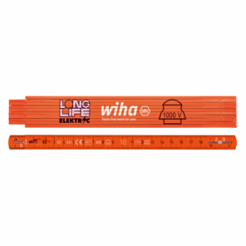  METRE PLIANT ELECTRICIEN FLUO 